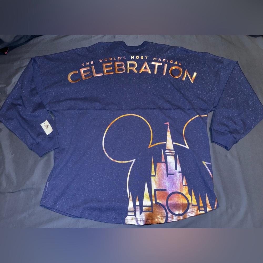 2021 Disney Parks Walt Disney World 50th Celebration Spirit Jersey Adult XL NWT